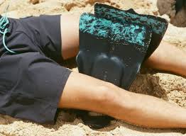 Vissla DaFin x Fins resting on sandy beach, showcasing unique design.