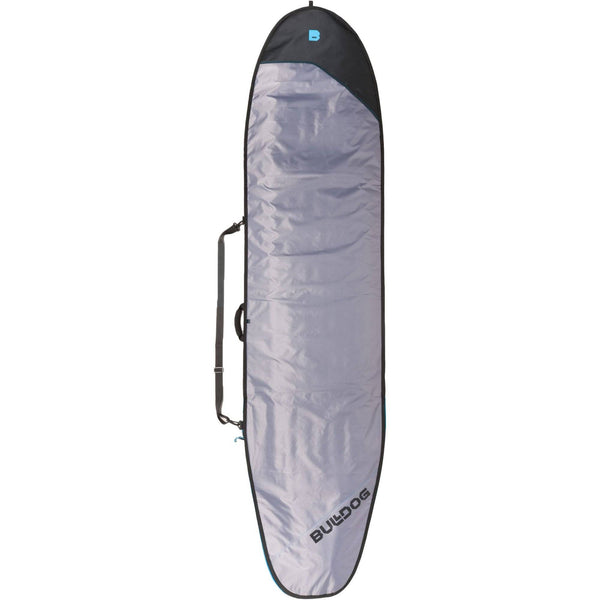 Bulldog Essentials Longboard Surfboard Bag with durable silver exterior.