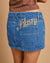 Rusty Risque Low Rise Denim Micro Skirt