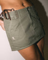 Rusty Dirtbag Cargo Low Rise Mini Skirt