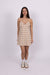 Rusty Turner Plaid Mini Dress - Camel