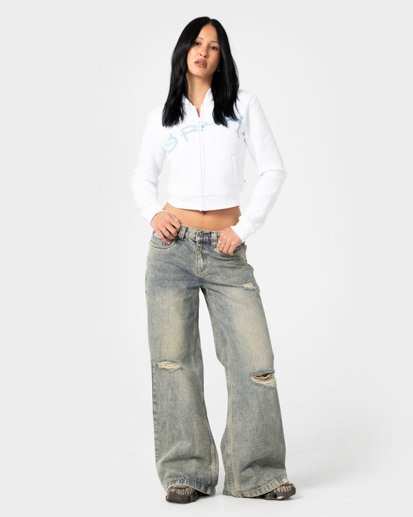 Rusty McCop Crop Zip Thru Hooded Fleece