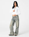 Rusty McCop Crop Zip Thru Hooded Fleece