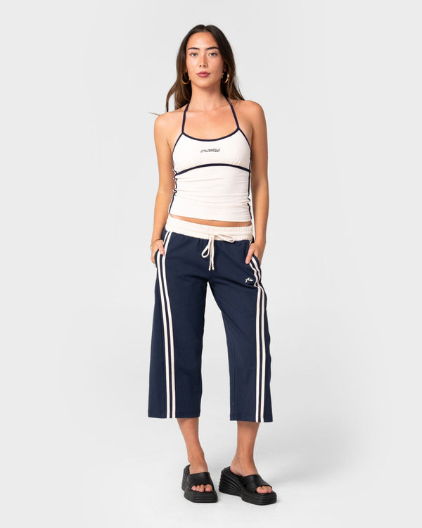 Rusty Maneater Fitted Halter Top