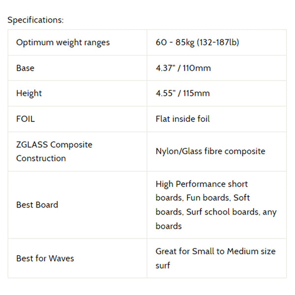 3D Fins - All Rounder Thruster - Medium - Mouthy (FCS1/FCS2/Futures)