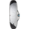 Bulldog Core Minimal Surfboard Bag 8'6, silver interior with durable design.