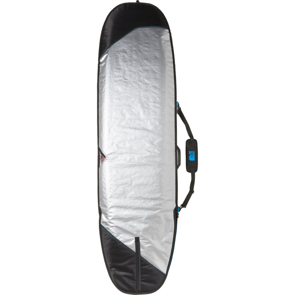 Bulldog Core Minimal Surfboard Bag 8'6, silver interior with durable design.
