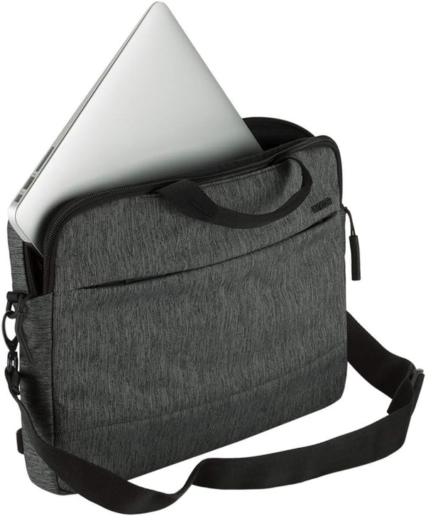 INCASE City Brief 16" Laptop Bag - Heather Black/Gunmetal