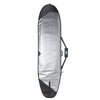 Bulldog Core Longboard Surfboard Bag 9'6, silver interior with reinforced design.