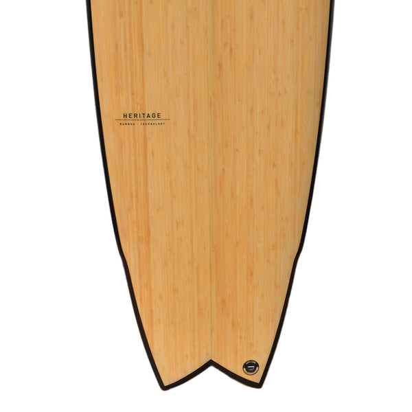 6ft 6 Bamboo Wing Swallow Tail Shortboard Surfboard (FINS Included)