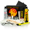 Solarez Polyester Pro Travel Kit for surfboard repair with UV-cure resin and tools.