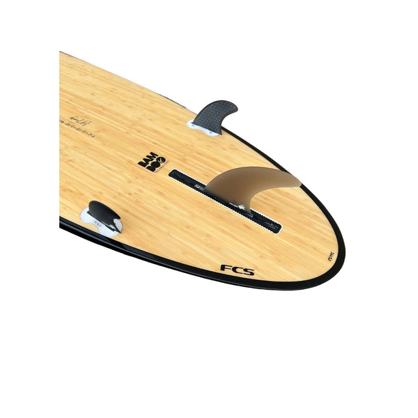 7'6" Bamboo Round Tail Mini Mal Surfboard