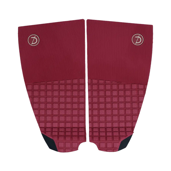 Deflow 2 Piece pad black deck grip for surfing with textured design.