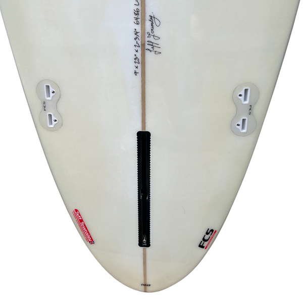 9ft Southern Swells Longboard Round Tail Clear Epoxy Finish (FINS Included)