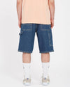 Volcom Labored Denim Utility Short - Indigo Ridge Wash