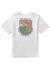 Vissla Coastliner Boys Tee with coastal graphic on back, white color.