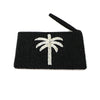 Pineapple island Large Palm Tree Beaded Pouch