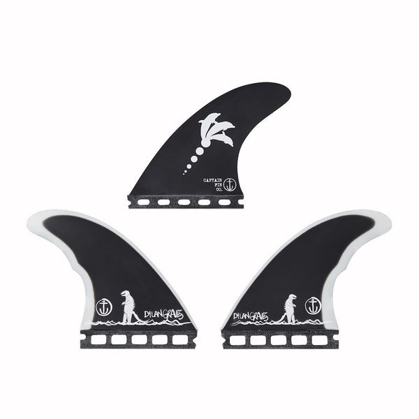 Captain Fin Co - Dylan Gravezilla Tri - Medium- Black (Futures)