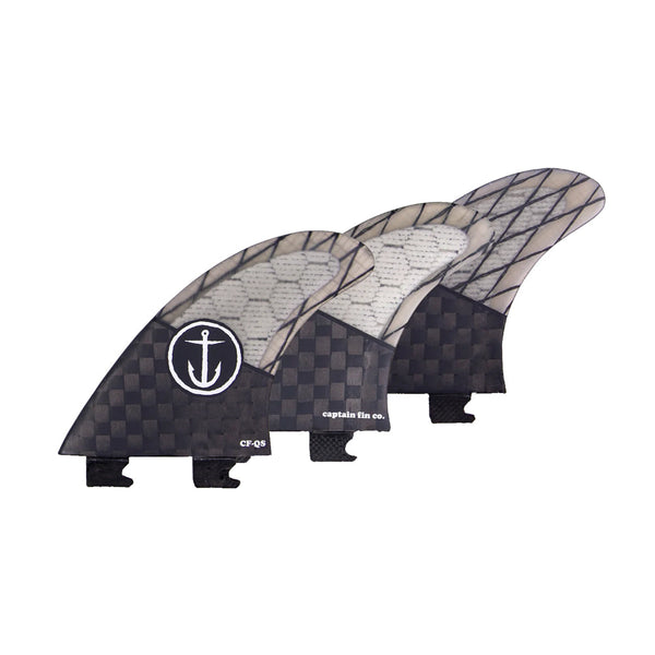 Captain Fin Co - CF Quickness Tri - SM/MD/LG - Black (Snap-In / FCS II)