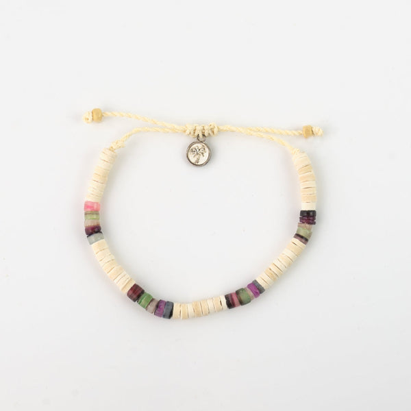 Pineapple Island bracelet COCB-017 with colorful beads and charm.