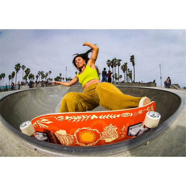 Carver Skateboards - 31" GrlSwirl Sunflower - Deck Only