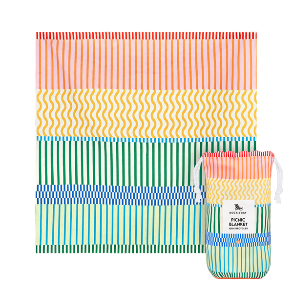 Stripe Up Your Life Picnic Blanket