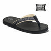 FoamLife Yogi women's black flip flops with yoga mat foam sole.