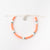 Pineapple Island Anklet FIA-020 with orange beads and charm.