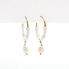 GIADA GEGAMBAR WIRE HOOP EARRINGS