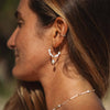 GIADA GEGAMBAR WIRE HOOP EARRINGS