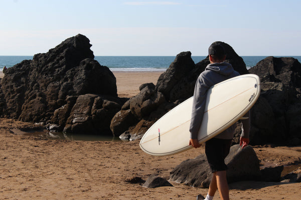 9ft Southern Swells Longboard Round Tail Clear Epoxy Finish (FINS Included)