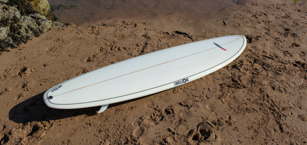9ft Southern Swells Longboard Round Tail Clear Epoxy Finish (FINS Included)