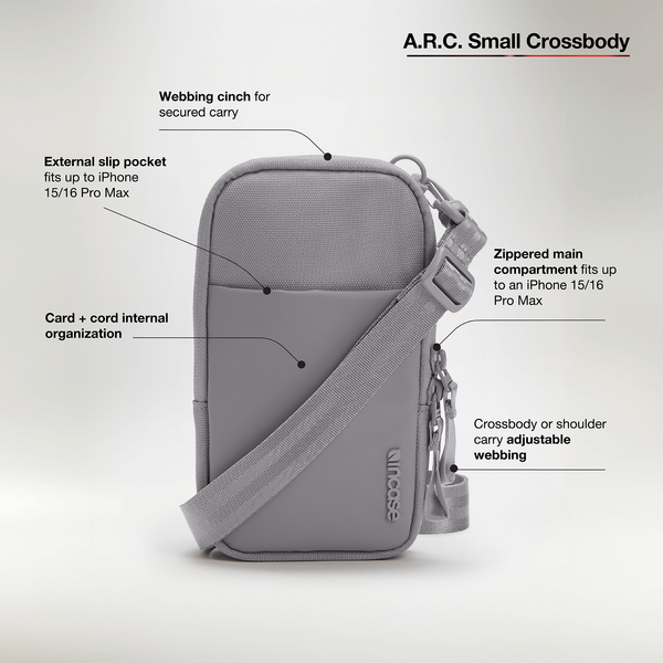 INCASE A.R.C. Small Crossbody Bag With ReSpun 100% Recycled Polyester