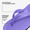 Indosole - Womens Flip Flops - Easy Living - Purple Haze