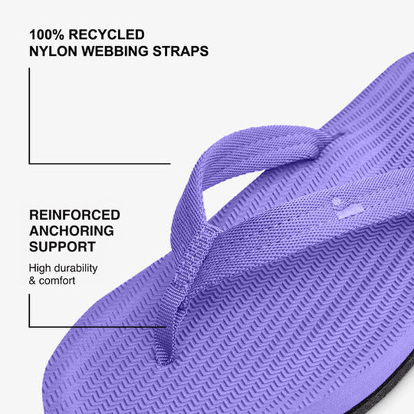 Indosole - Womens Flip Flops - Easy Living - Purple Haze