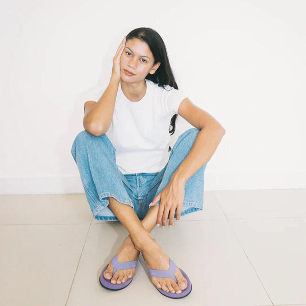 Indosole - Womens Flip Flops - Easy Living Lite - Purple Haze