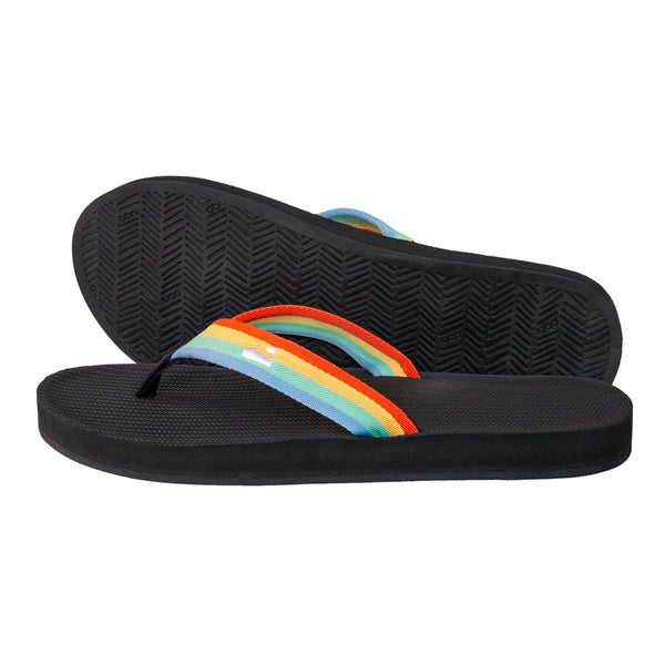 Indosole - Womens Flip Flops - Easy Living Lite - Rainbow