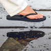 Indosole - Womens Flip Flops - ESSNTLS - Black