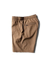 Vissla Hemp No See Ums Eco 18" Elastic Walkshort in brown, side view.