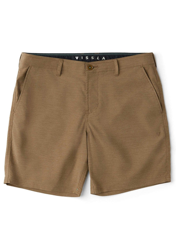 Vissla Canyons 25 Hybrid 18.5" Walkshort in Dark Khaki