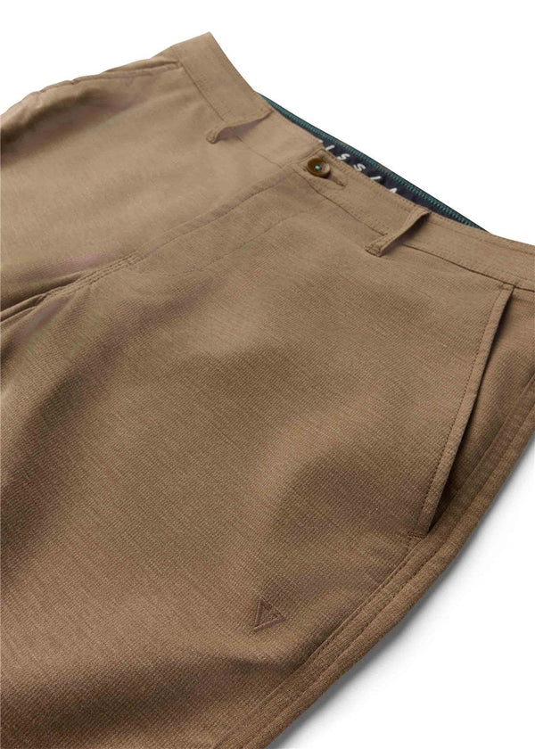 Vissla Canyons 25 Hybrid 18.5" Walkshort in Dark Khaki, view 4
