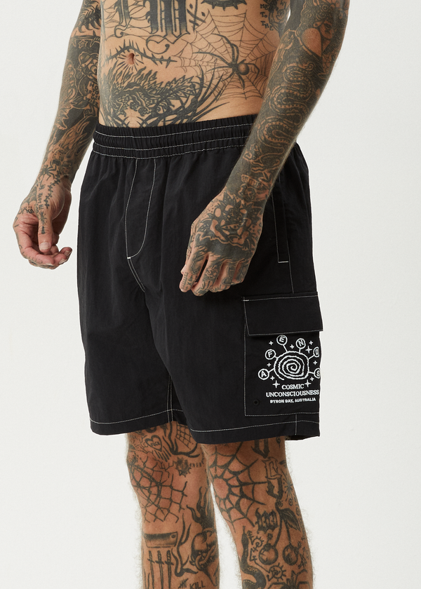 AFENDS Cosmic Cargo Baywatch Swim Short 18"