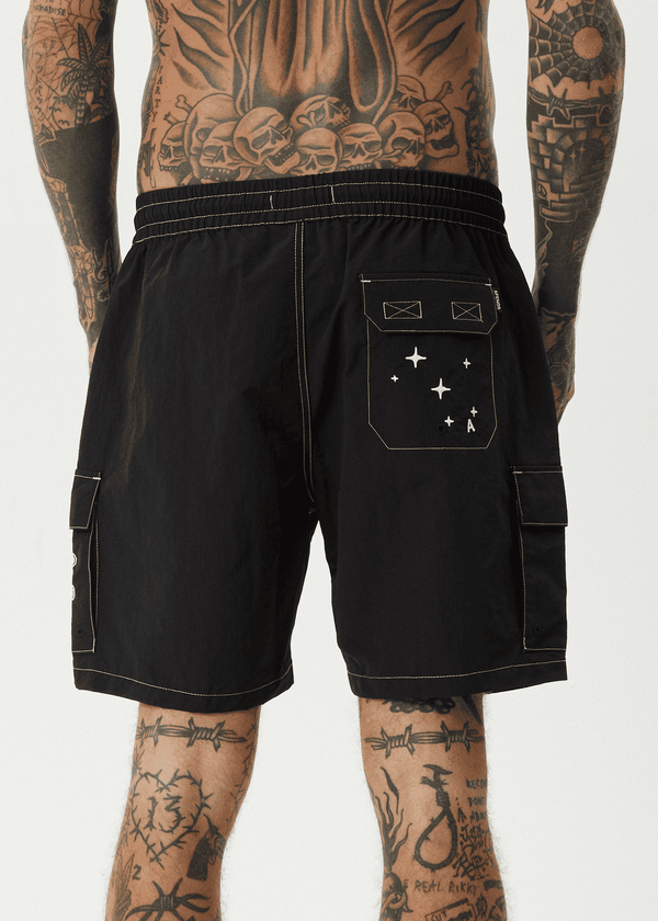 AFENDS Cosmic Cargo Baywatch Swim Short 18"