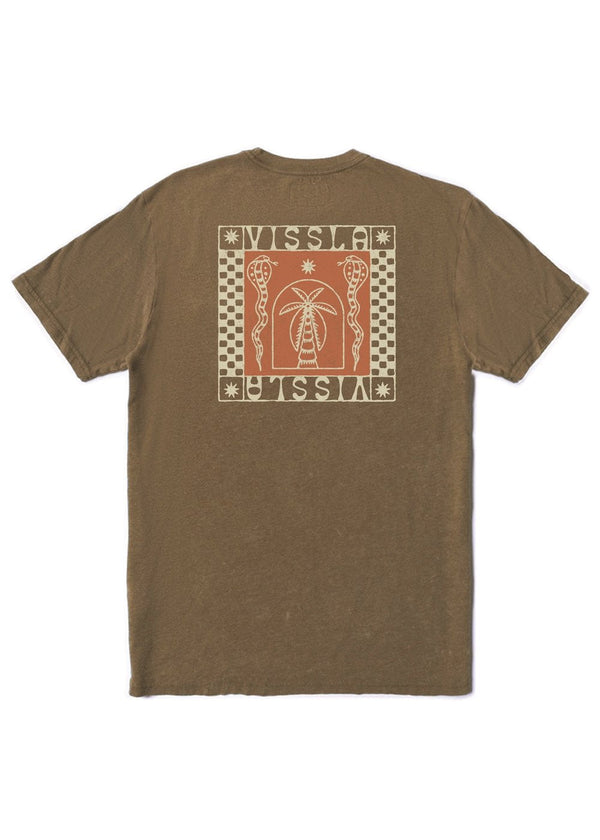 Vissla Serpents Cosmic Wash Tee in Chocolate