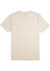 Back view of Vissla Upside Down SS Tee in Bone, plain design.