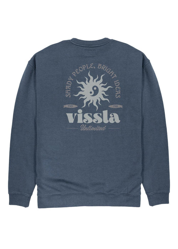Vissla Bright Ideas Eco Fleece Crewneck in Phantom