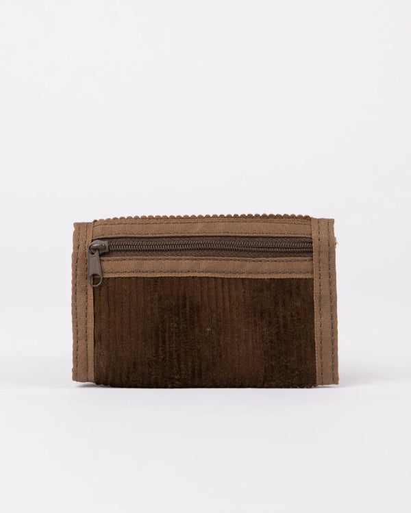 Rusty Frenzy Cord Tri Fold Cord Mens Wallet