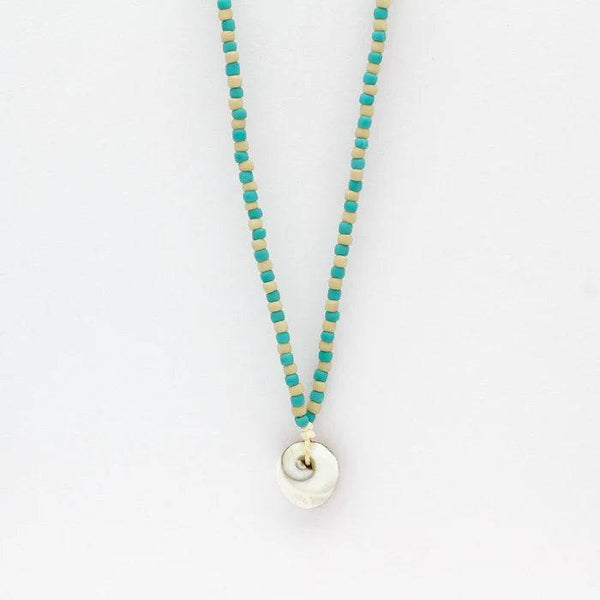 Pineapple Island Adjustable coconut wood beaded necklace