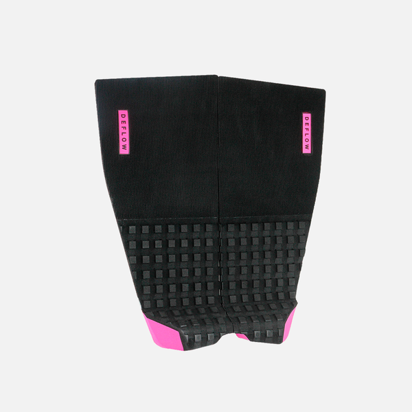 Deflow 2 Piece pad black deck grip for surfing with textured design.