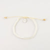 Pineapple Island Savu Puka Shell & Frosted Glass Bracelet with adjustable cord.